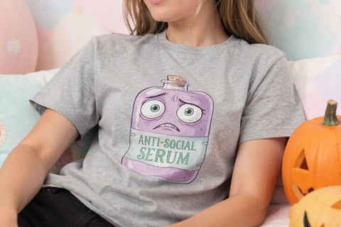 Sublimation Grumpy Anti-Social Halloween Quote Sublimation artnoy 