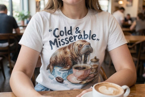 Sublimation Grumpy Arctic Coffee Brew Crew Quote Sublimation artnoy 