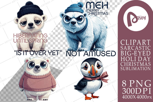 Sublimation Grumpy Arctic Crew Holiday Quotes Sublimation artnoy 