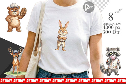 Sublimation Grumpy Baseball Outfielder Watercolor Sublimation artnoy 
