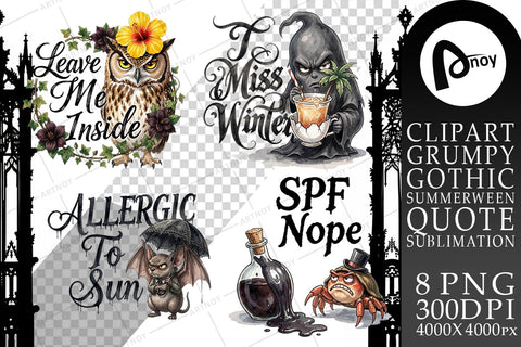 Sublimation Grumpy Beach Goth Typography Sublimation artnoy 