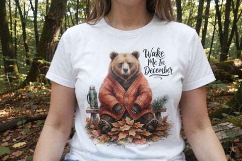 Sublimation Grumpy Bear Badger Hygge Watercolor Quote Sublimation artnoy 