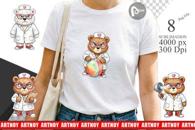 Sublimation Grumpy Bear Nurse Attitude Sublimation artnoy 