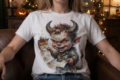 Sublimation Grumpy Comical Krampus Winter Monsters Sublimation artnoy 