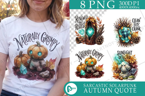 Sublimation Grumpy Garden Golem Autumn Moods Quote Sublimation artnoy 
