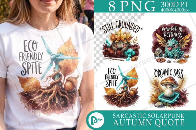 Sublimation Grumpy Garden Golem Autumn Moods Quote Sublimation artnoy 