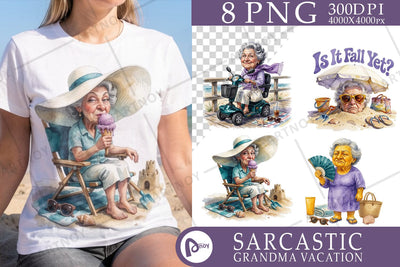 Sublimation Grumpy Impatient Beach Grandma Sublimation artnoy 