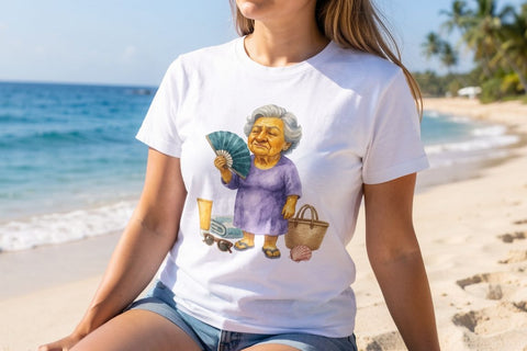 Sublimation Grumpy Impatient Beach Grandma Sublimation artnoy 