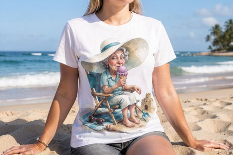Sublimation Grumpy Impatient Beach Grandma Sublimation artnoy 