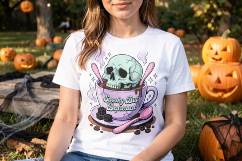 Sublimation Grumpy Pastel Goth Coffee Spirit Sublimation artnoy 