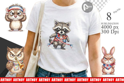 Sublimation Grumpy Patriotic Pets Ink Sublimation artnoy 