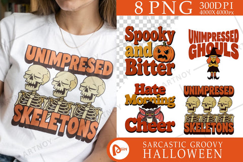 Sublimation Grumpy Pumpkin Vibe Retro Halloween SVG artnoy 
