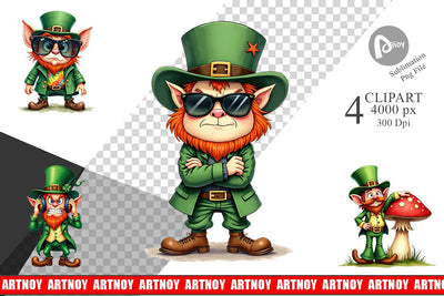 Sublimation Grumpy Retro Leprechaun Sublimation artnoy 