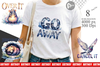Sublimation Grumpy Sleepy Affirmations Sublimation artnoy 