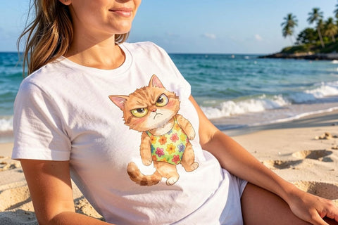 Sublimation Grumpy Summer Pet Watercolor Sublimation artnoy 