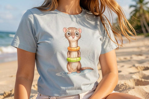 Sublimation Grumpy Summer Pet Watercolor Sublimation artnoy 