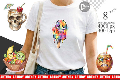 Sublimation Grumpy Summerween Luau Treats Sublimation artnoy 