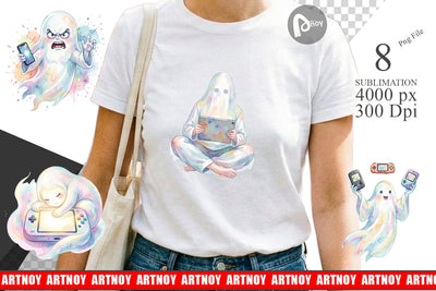 Sublimation Handheld Console Gamer Ghost Sublimation artnoy 