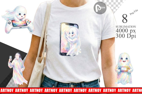 Sublimation Handheld Console Gamer Ghost Sublimation artnoy 