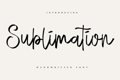 Sublimation - Handwritten Font Font Masyafi Studio 
