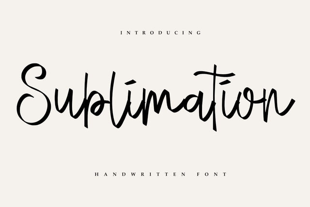 Sublimation - Handwritten Font Font Masyafi Studio 