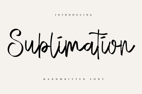 Sublimation - Handwritten Font Font Masyafi Studio 