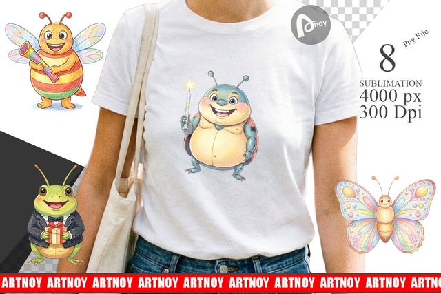 Sublimation Happy Round Garden Birthday Watercolor Sublimation artnoy 