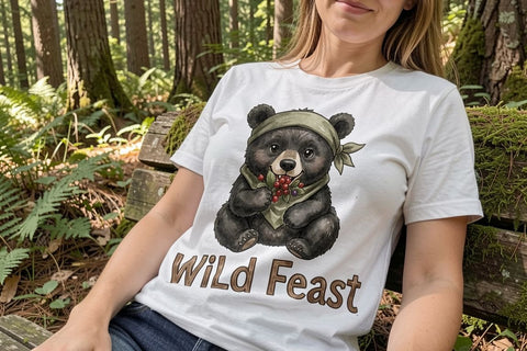 Sublimation Harvest Foraged Woodland Folk Watercolor Sublimation artnoy 