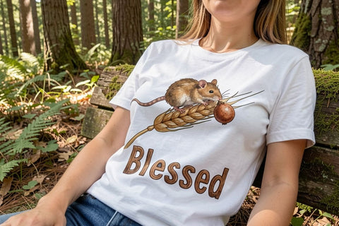 Sublimation Harvest Foraged Woodland Folk Watercolor Sublimation artnoy 
