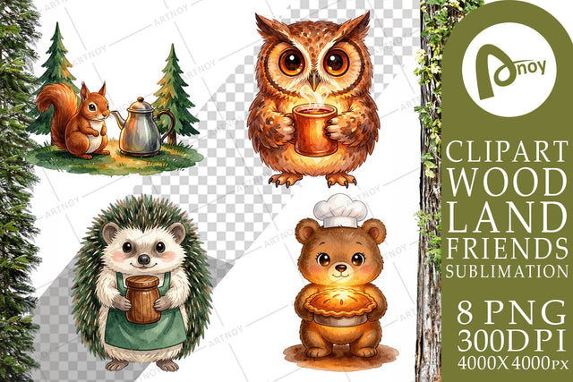 Sublimation Hearthfire Kitchen Animal Watercolor Sublimation artnoy 