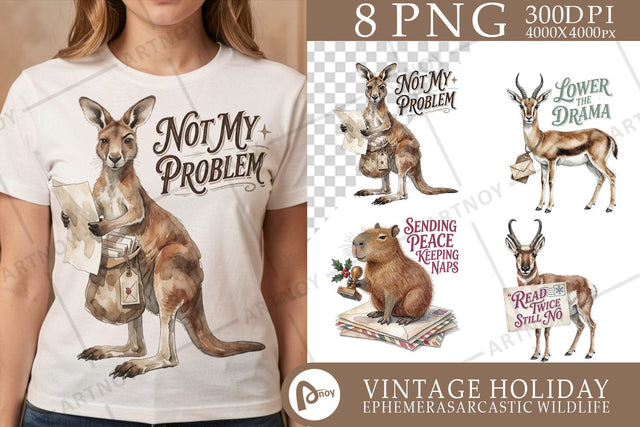 Sublimation Holiday Airmail & Stamp Post Animals Sublimation artnoy 