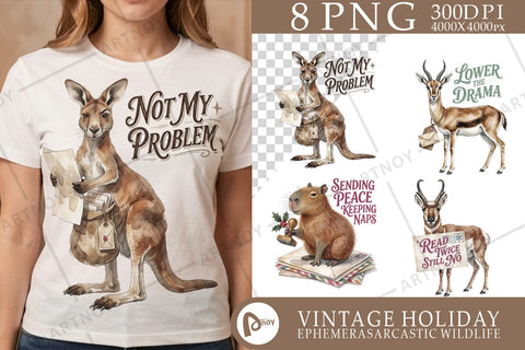 Sublimation Holiday Airmail & Stamp Post Animals Sublimation artnoy 