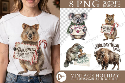 Sublimation Holiday Airmail & Stamp Post Animals Sublimation artnoy 