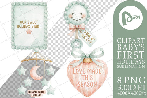 Sublimation Holiday Nursery Icons & Gentle Joy Notes Sublimation artnoy 