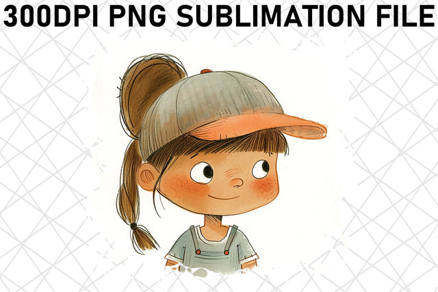 Sublimation Illustration of Playful Children, Floral Magic Sublimation afrosvg 