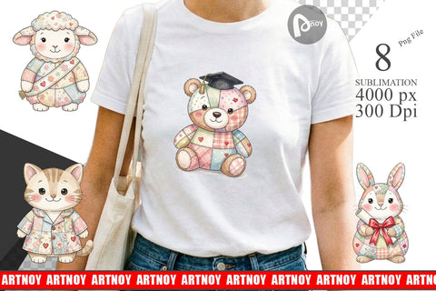 Sublimation Innocent Graduation Patchwork Watercolor Sublimation artnoy 