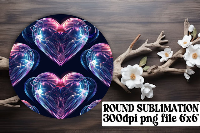 Sublimation Keychains with Heart Design - Circular Excellence Sublimation afrosvg 