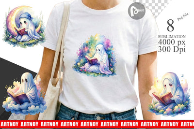Sublimation Late Night Starry Reader Sublimation artnoy 
