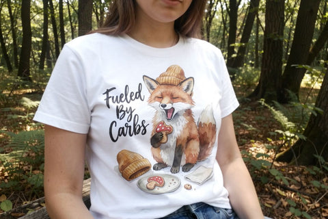 Sublimation Lazy Fox Cozy Hygge Watercolor Quote Sublimation artnoy 