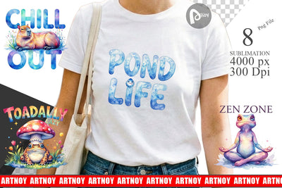 Sublimation Lazy Frog Zen Sublimation artnoy 