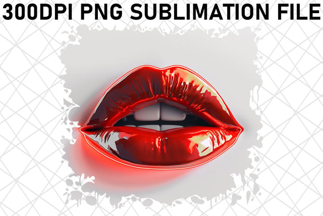 Sublimation Lip Elegance - Beauty Unleashed Sublimation afrosvg 