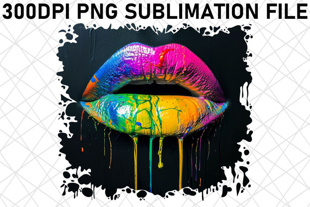 Sublimation Lip Elegance - DIY Fashion Print Sublimation afrosvg 