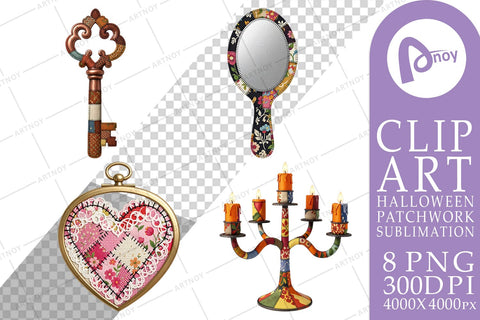 Sublimation Macabre Gothic Curio Patchwork Sublimation artnoy 