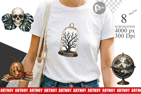 Sublimation Macabre Gothic Scholar Desk Sublimation artnoy 