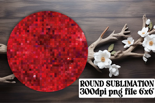 Sublimation Magic: Glittery Round Ornaments Sublimation afrosvg 