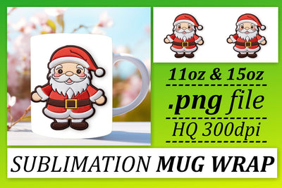 Sublimation Magic in 3D: Embroidered Mug Wrap Sublimation afrosvg 