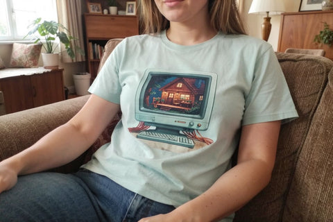 Sublimation Mint & Tangerine Cyber-Cabin Gamer Sublimation artnoy 
