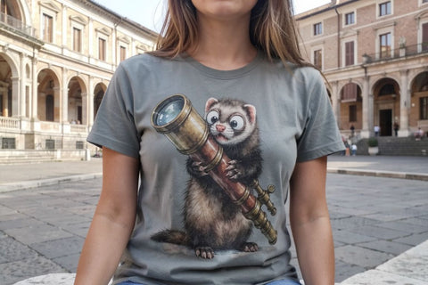 Sublimation Mischievous Library Thief Animal Sublimation artnoy 