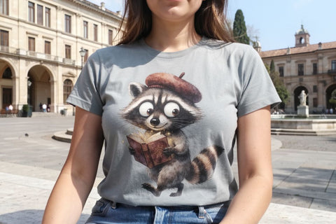 Sublimation Mischievous Library Thief Animal Sublimation artnoy 