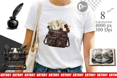 Sublimation Moody Dark Academia Beach Read Sublimation artnoy 